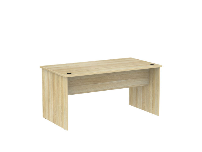 Knight's Cubit Slab End Desk 1500mm x 800mm, Atlantic Oak KG_CBSLD158AO