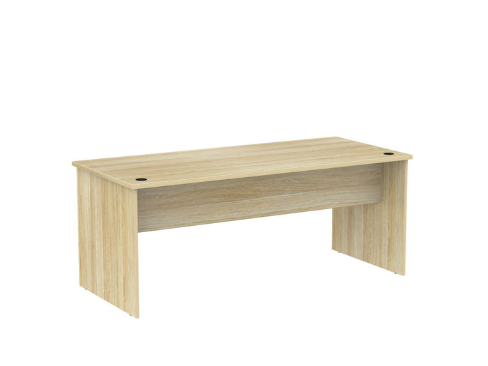 Knight's Cubit Slab End Desk 1800mm x 800mm, Atlantic Oak KG_CBSLD188AO