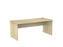 Knight's Cubit Slab End Desk 1800mm x 800mm, Atlantic Oak KG_CBSLD188AO