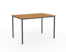 Knight's Ergoplan Canteen Table 1200mm x 600mm - Tawa / Black KG_WFCT126_T