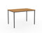 Knight's Ergoplan Canteen Table 1200mm x 600mm - Tawa / Black KG_WFCT126_T