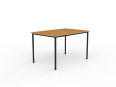 Knight's Ergoplan Canteen Table 1200mm x 800mm - Tawa / Black KG_WFCT128_T