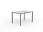 Knight's Ergoplan Canteen Table 1200mm x 800mm - White / Black KG_WFCT128_W