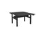 Knight's Haven 1200mm x 700mm Electric Height Adjustable Double Sided Desk, Black Powdercoat Frame, Choice of Worktop Colours Black KG_HVE3DSD127BBL