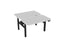 Knight's Haven 1200mm x 700mm Electric Height Adjustable Double Sided Desk, Black Powdercoat Frame, Radius Corners Top, Choice of Worktop Colours