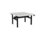 Knight's Haven 1200mm x 700mm Electric Height Adjustable Double Sided Desk, Black Powdercoat Frame, Radius Corners Top, Choice of Worktop Colours White KG_HVE3DSD127RBW
