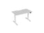 Knight's Haven 1200mm x 700mm Electric Height Adjustable Single Sided Desk, White Powdercoat Frame, With Scallop Top, Choice of Worktop Colours