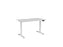 Knight's Haven 1200mm x 700mm Electric Height Adjustable Single Sided Desk, White Powdercoat Frame, With Scallop Top, Choice of Worktop Colours White KG_HVE3SSD127SWW