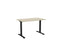 Knight's Haven 1200mm x 700mm Fixed Height Single Sided Desk, Black Frame, Choice of Worktop Colours Nordic Maple KG_HVFSSD127BNM