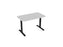 Knight's Haven 1200mm x 700mm Fixed Height Single Sided Desk, Black Frame, Radius Corners Top, Choice of Worktop Colours