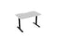 Knight's Haven 1200mm x 700mm Fixed Height Single Sided Desk, Black Frame, Scallop & Radius Corners Top, Choice of Worktop Colours
