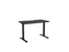Knight's Haven 1200mm x 700mm Fixed Height Single Sided Desk, Black Frame, Scallop & Radius Corners Top, Choice of Worktop Colours Black KG_HVFSSD127SRBBL