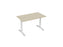 Knight's Haven 1200mm x 700mm Fixed Height Single Sided Desk, White Frame, Choice of Worktop Colours