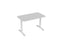 Knight's Haven 1200mm x 700mm Fixed Height Single Sided Desk, White Frame, Radius Corners Top, Choice of Worktop Colours
