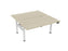 Knight's Haven 1500mm x 800mm Electric Height Adjustable Double Sided Desk, White Powdercoat Frame, Choice of Worktop Colours