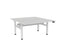 Knight's Haven 1500mm x 800mm Electric Height Adjustable Double Sided Desk, White Powdercoat Frame, Choice of Worktop Colours White KG_HVE3DSD158WW