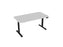 Knight's Haven 1500mm x 800mm Electric Height Adjustable Single Sided Desk, Black Powdercoat Frame, With Radius Corners Top, Choice of Worktop Colours