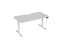 Knight's Haven 1500mm x 800mm Electric Height Adjustable Single Sided Desk, White Powdercoat Frame, With Scallop & Radius Corners Top, Choice of Worktop Colours