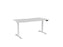Knight's Haven 1500mm x 800mm Electric Height Adjustable Single Sided Desk, White Powdercoat Frame, With Scallop Top, Choice of Worktop Colours White KG_HVE3SSD158SWW