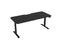 Knight's Haven 1800mm x 800mm Electric Height Adjustable Single Sided Desk, Black Powdercoat Frame, With Scallop & Radius Corners Top, Choice of Worktop Colours