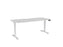 Knight's Haven 1800mm x 800mm Electric Height Adjustable Single Sided Desk, White Powdercoat Frame, With Scallop & Radius Corners Top, Choice of Worktop Colours White KG_HVE3SSD1858SRWW