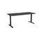 Knight's Haven 1800mm x 800mm Fixed Height Single Sided Desk, Black Frame, Scallop & Radius Corners Top, Choice of Worktop Colours Black KG_HVFSSD188SRBBL