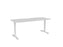 Knight's Haven 1800mm x 800mm Fixed Height Single Sided Desk, White Frame, Scallop & Radius Corners Top, Choice of Worktop Colours White KG_HVFSSD188SRWW