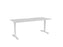 Knight's Haven 1800mm x 800mm Fixed Height Single Sided Desk, White Frame, Scallop Top, Choice of Worktop Colours White KG_HVFSSD188SWW