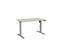 Knight's Haven Boost 1200mm x 700mm Electric Height Adjustable Single Sided Desk, Silver Powdercoat Frame, Nordic Maple Top KG_HVBE2SSD127SNM
