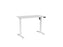 Knight's Haven Boost 1200mm x 700mm Electric Height Adjustable Single Sided Desk, White Powdercoat Frame, White Top KG_HVBE2SSD127WW