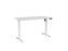 Knight's Haven Boost 1500mm x 800mm Electric Height Adjustable Single Sided Desk, White Powdercoat Frame, White Top KG_HVBE2SSD158WW