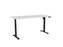 Knight's Haven Boost 1800mm x 800mm Electric Height Adjustable Single Sided Desk, Black Powdercoat Frame, White Top KG_HVBE2SSD188BW