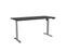 Knight's Haven Boost 1800mm x 800mm Electric Height Adjustable Single Sided Desk, Silver Powdercoat Frame, Black Top KG_HVBE2SSD188SBL