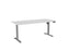 Knight's Haven Boost 1800mm x 800mm Electric Height Adjustable Single Sided Desk, Silver Powdercoat Frame, White Top KG_HVBE2SSD188SW