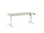 Knight's Haven Boost 1800mm x 800mm Electric Height Adjustable Single Sided Desk, White Powdercoat Frame, Nordic Oak Top KG_HVBE2SSD188WNM