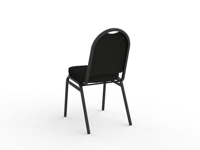 Knight's Klub Conference & Visitor Chair, Black Frame, Black Seat and Back KG_KLUBB_B
