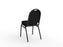 Knight's Klub Conference & Visitor Chair, Black Frame, Black Seat and Back KG_KLUBB_B