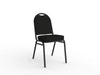 Knight's Klub Conference & Visitor Chair, Black Frame, Black Seat and Back KG_KLUBB_B