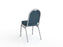 Knight's Klub Conference & Visitor Chair, Silver Frame, Navy Seat and Back KG_KLUB_N