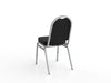Knight's Klub Conference & Visitor Chair, Silver Frame, PU Seat and Back KG_KLUB_V