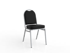 Knight's Klub Conference & Visitor Chair, Silver Frame, PU Seat and Back KG_KLUB_V