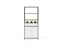 Knight's Kubix Configuration 1, Black Frame, White Shelf KG_KUCONF1W