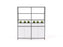Knight's Kubix Configuration 2, Black Frame, White Shelf KG_KUCONF2W
