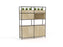 Knight's Kubix Configuration 3, Black Frame, Atlantic Oak Shelf KG_KUCONF3AO