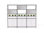 Knight's Kubix Configuration 4, Black Frame, White Shelf KG_KUCONF4W