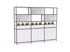 Knight's Kubix Configuration 4, Black Frame, White Shelf KG_KUCONF4W