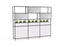 Knight's Kubix Configuration 4, Black Frame, White Shelf KG_KUCONF4W