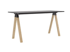 Knight's Ligna Bar Leaner 2100mm x 900mm, Black Desktop KG_LGBARL219ROBBL