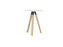 Knight's Ligna Bar Leaner 900mm Round, White Desktop KG_LGBARL9OBW