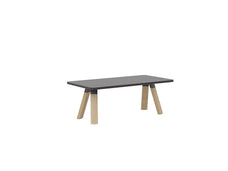 Knight's Ligna Coffee Table, 1200mm x 600mm, Black Top KG_LGCFT126ROBBL